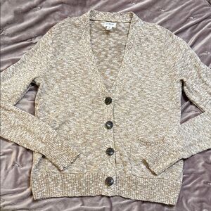 J. Crew Women's Beige Cardigan Sweater